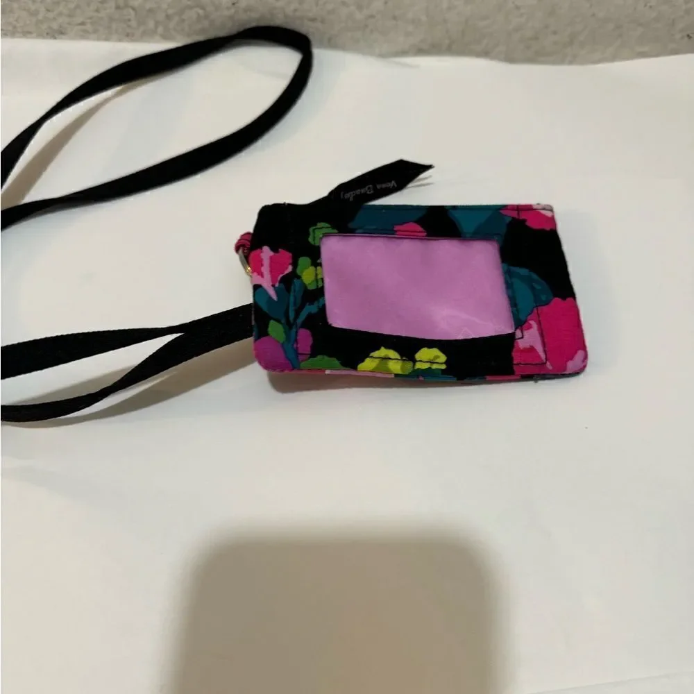 vera zipper ID black. Floral 5” - Picture 3 of 7